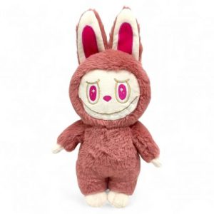 Іграшка мʼяка "Лабубу" 33 см (ТЕМНО-РОЖЕВА)