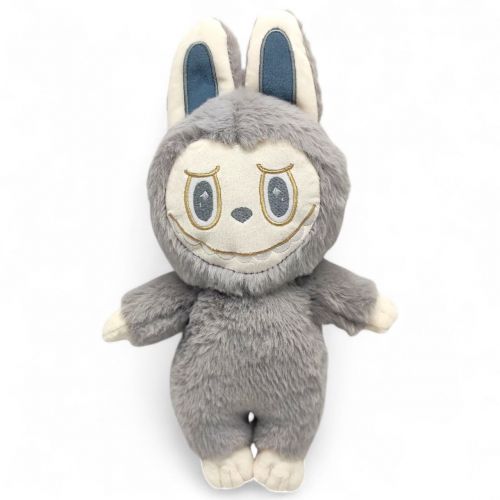 Іграшка мʼяка "Лабубу" 33 см (СІРА)