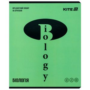 Зошит предметн. 48 арк., кл., софт тач+УФ, Bright, біологія