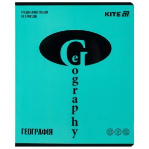 Зошит предметн. 48 арк., кл., софт тач+УФ, Bright, географія
