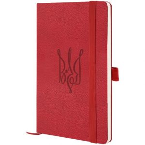 Книга записна Partner Soft Skin,125*195,96арк,кліт,червВоля