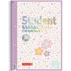 Коледж-блок А4 Premium, лінія, 80 арк., Happy Hippie