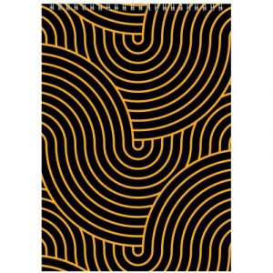 Блокнот на спiралi, А4, 48 арк.,кліт., жовтий