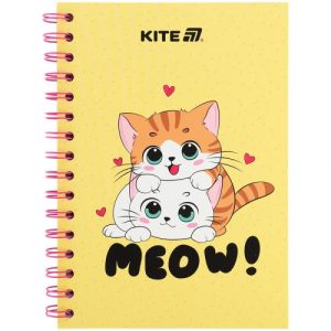 Блокнот на спіралі картонна обкл., А5, 80 арк, кл, Cute 1
