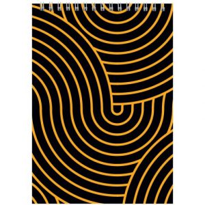 Блокнот на спiралi, А5, 48 арк.,кліт., жовтий