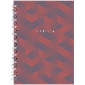 Блокнот на спіралі тверда обкл., А5, 96арк. №27