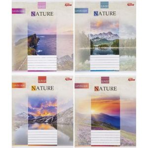 Зошит кольоровий 12 аркушів, клітинка (20 штук в упаковці)