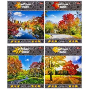 Зошит кольоровий 24 аркушів, клітинка (16 штук в упаковці)