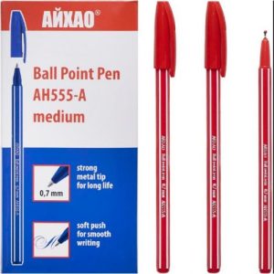 Ручка кулькова АЙХАО Original червоний (50 шт)