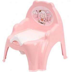 Горщик дитячий, пластиковий, "Овечка" (рожевий)
