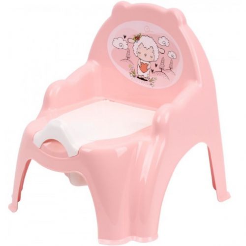 Горщик дитячий, пластиковий, "Овечка" (рожевий)