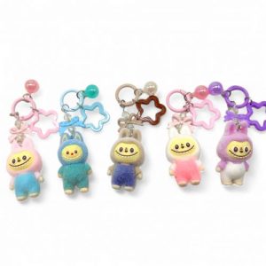 Брелок "Лабубу з хутром" 5,5 см (мікс видів, ціна за 1 шт)