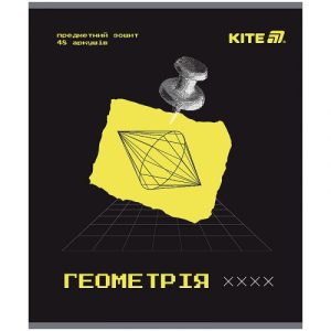 Зошит предметн. 48 арк., кл., гібр лак+УФ, Techno, геометрія
