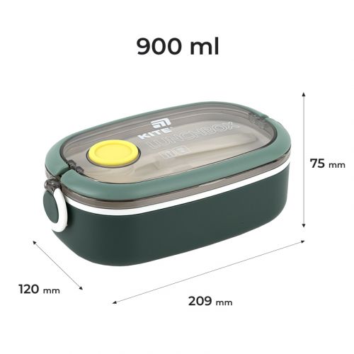 Ланчбокс 900 мл, зелений - Зображення 2