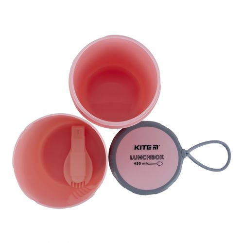 Ланчбокс круглий 450 мл, рожевий - Зображення 3