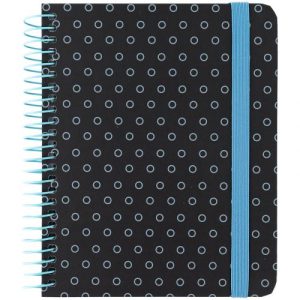 Блокнот на спіралі тверда обкл., B6+, 120 арк.,кл., графіт