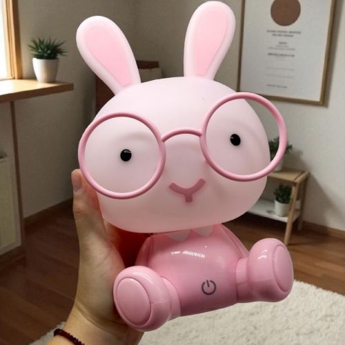 Нічник "Зайчик в окулярах" USB (ЗЕЛЕНИЙ)