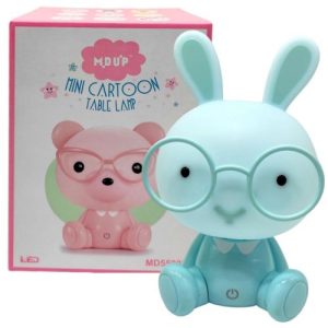 Нічник "Зайчик в окулярах" USB (СИНІЙ)