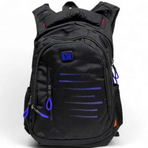 Рюкзак шкільний, 30х43х15 см (ЧОРНИЙ З СИНІМ)