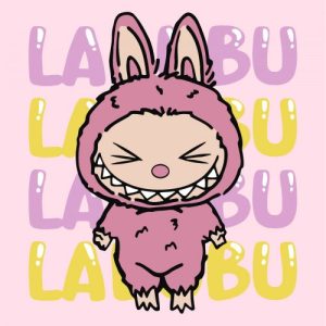 Картина за номерами "Вона лабубу" 25х25 см