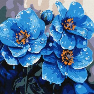 Набір для розпису по номерах "Фіалки щоранку" 30х30см