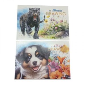 Альбом для малювання, 100г, на скобі, 202х292 мм, 30 аркушів. МІКС ВИДІВ