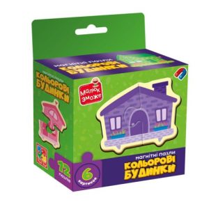 Гра розвиваюча пазли магнітні "КОЛЬОРОВІ БУДИНКИ"