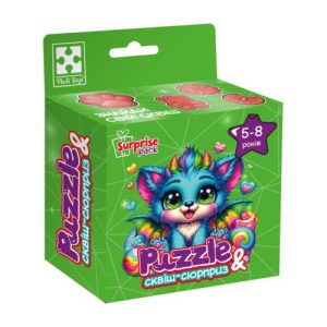 Гра розвиваюча пазли із сюрпризом "Бірюзовий дракончик"