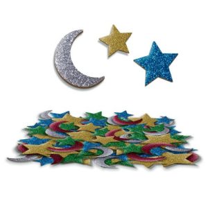 Набір для творчості (мʼякі наліпки) "Зірка та місяць"