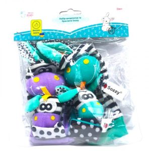 Набір шкарпетки та браслети Sozzy (бузково-бірюзовий)