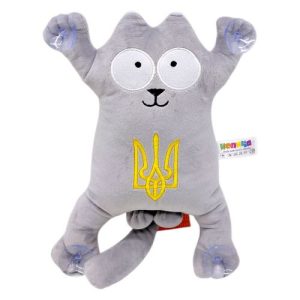 Мʼяка іграшка "Кіт Саймон" (28см) (СІРИЙ)