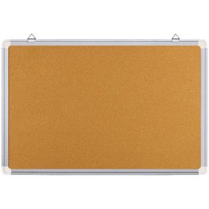 Дошка коркова, 45х60 см., алюмінієва рамка