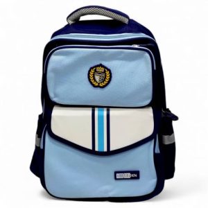 Рюкзак шкільний, 31х16х40 см (1 відділення, 4 кишені, на блискавці) блакитний
