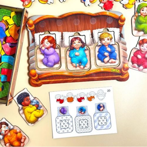 Дидактична гра "Малюки у ліжечку"