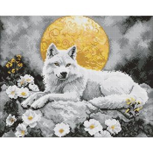 Алмазна мозаїка "ПІД СВІТЛОМ МІСЯЦЯ" 40х50см