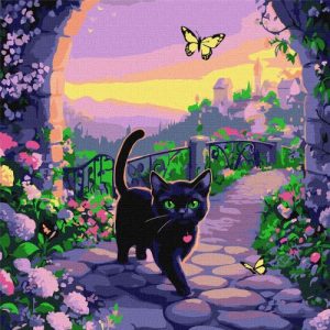 Набір для розпису по номерах "КАЗКОВИЙ КІТ" 40Х40 СМ