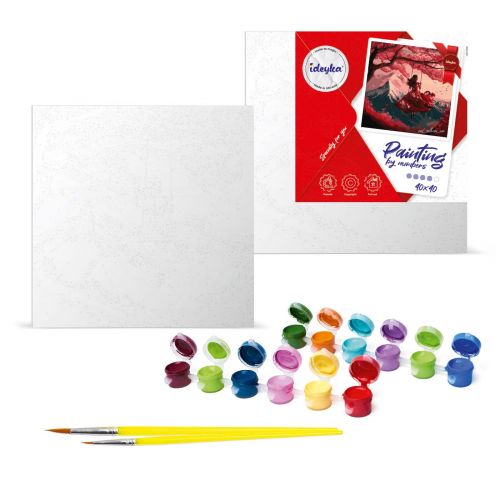 Набір для розпису по номерах "КОШЕНЯ БЛАКИТНООКЕ" 40Х40 СМ