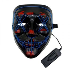 Неонова маска Судна ніч Judgment Night синій