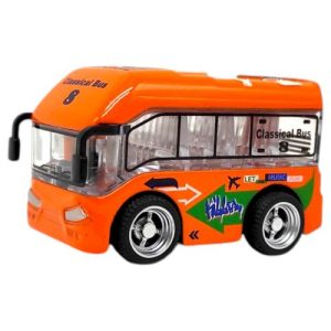 Автобус металевий інерційний, (ПОМАРАНЧЕВИЙ)