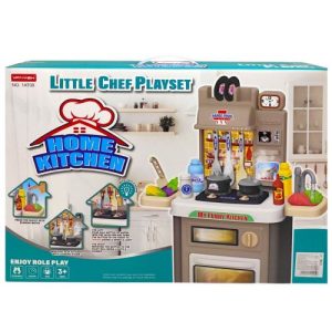 Кухня з посудом (батар.муз.світ.пар.тече вода) ВИД 1