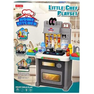 Кухня з посудом (батар.муз.світ.пар.тече вода) ВИД 2