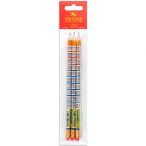 Олівець графітний, НВ, гумка, табл. множ (п-г 3шт)