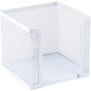 Куб для паперу 100х100x100мм, металевий, білий