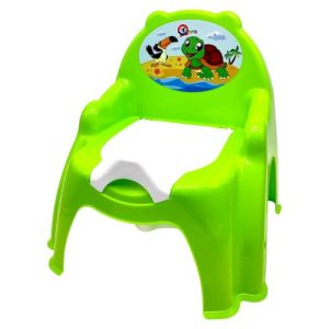 Горщик дитячий з кришкою, (САЛАТОВИЙ) ТУКАН ЧЕРЕПАШКА