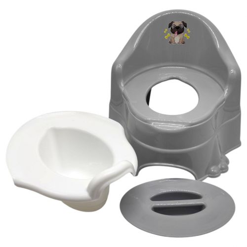 Горщик дитячий СІРИЙ (ПЕСИК) - Зображення 2