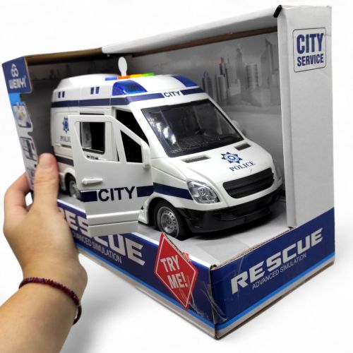 Машина "Поліція", підсвічування, звуки, інерція