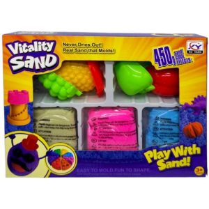 Кінетичний пісок, 450 г, 3 кольори, 10 форм, в коробці
