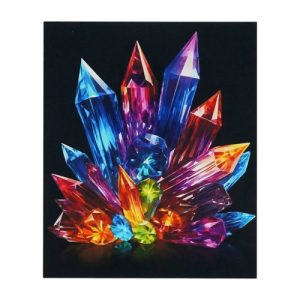 Картина за номерами "Кристали", 40х50 см, люмінесцентні фарби (світиться у темряві) , в коробці