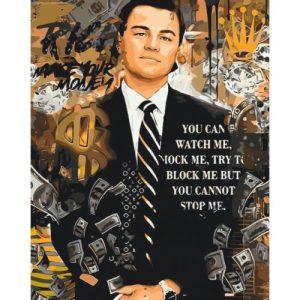 Картина за номерами "Леонардо Ді Капріо" 40х50 см