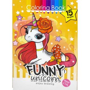 Розфарбовка,210х297 мм, (FUNNY UNICORN 1)